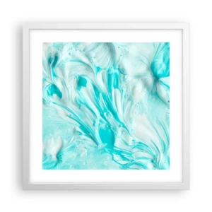 Plakat w białej ramie - Na zawsze razem - 40x40 cm