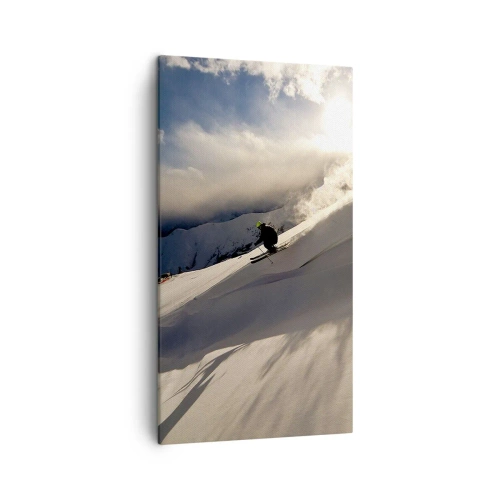 Obraz na płótnie - Podjęte wyzwanie gór - 45x80 cm