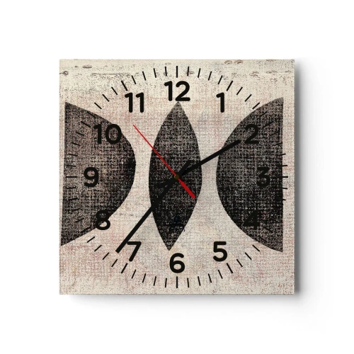 Zegar ścienny - Etniczna abstrakcja - 30x30 cm