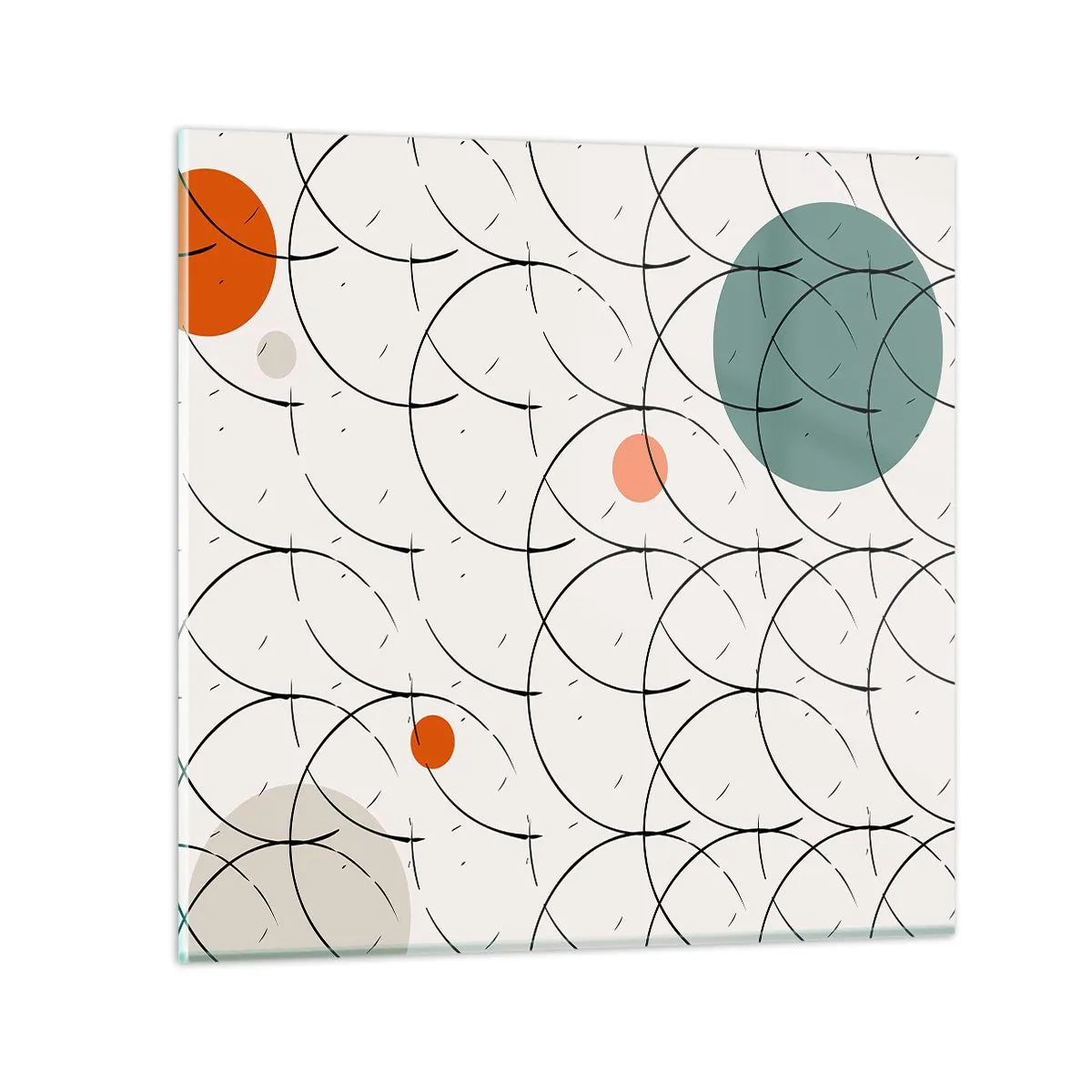 Obraz na szkle - W pop-artowym duchu - 60x60 cm