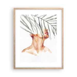 Plakat w ramie jasny dąb - Poczuć puls tropików - 40x50 cm