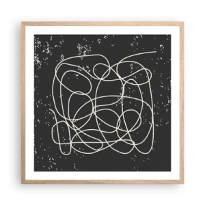 Plakat w ramie jasny dąb - Błądzenie myśli - 60x60 cm