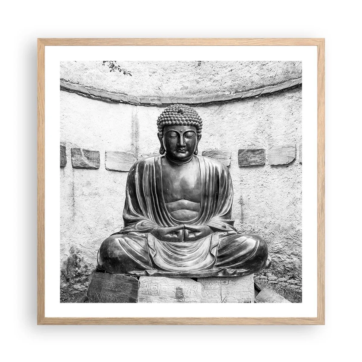 Plakat w ramie jasny dąb - U źródeł spokoju - 60x60 cm