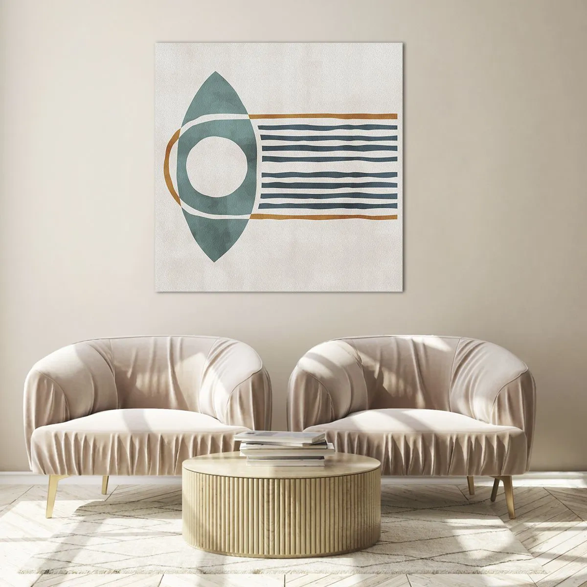 Obraz na szkle - Znaki i rytuały - 60x60 cm
