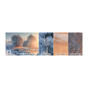 Fototapeta Próbka Standard Eco - Wszystko w słonecznym lśni krysztale - Krajobraz, Zima, Rzeka - 100x30 cm