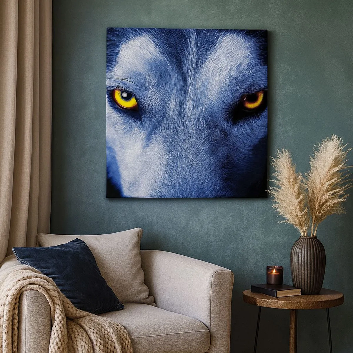 Obraz na płótnie - Hipnotyzujące spojrzenie - 30x30 cm