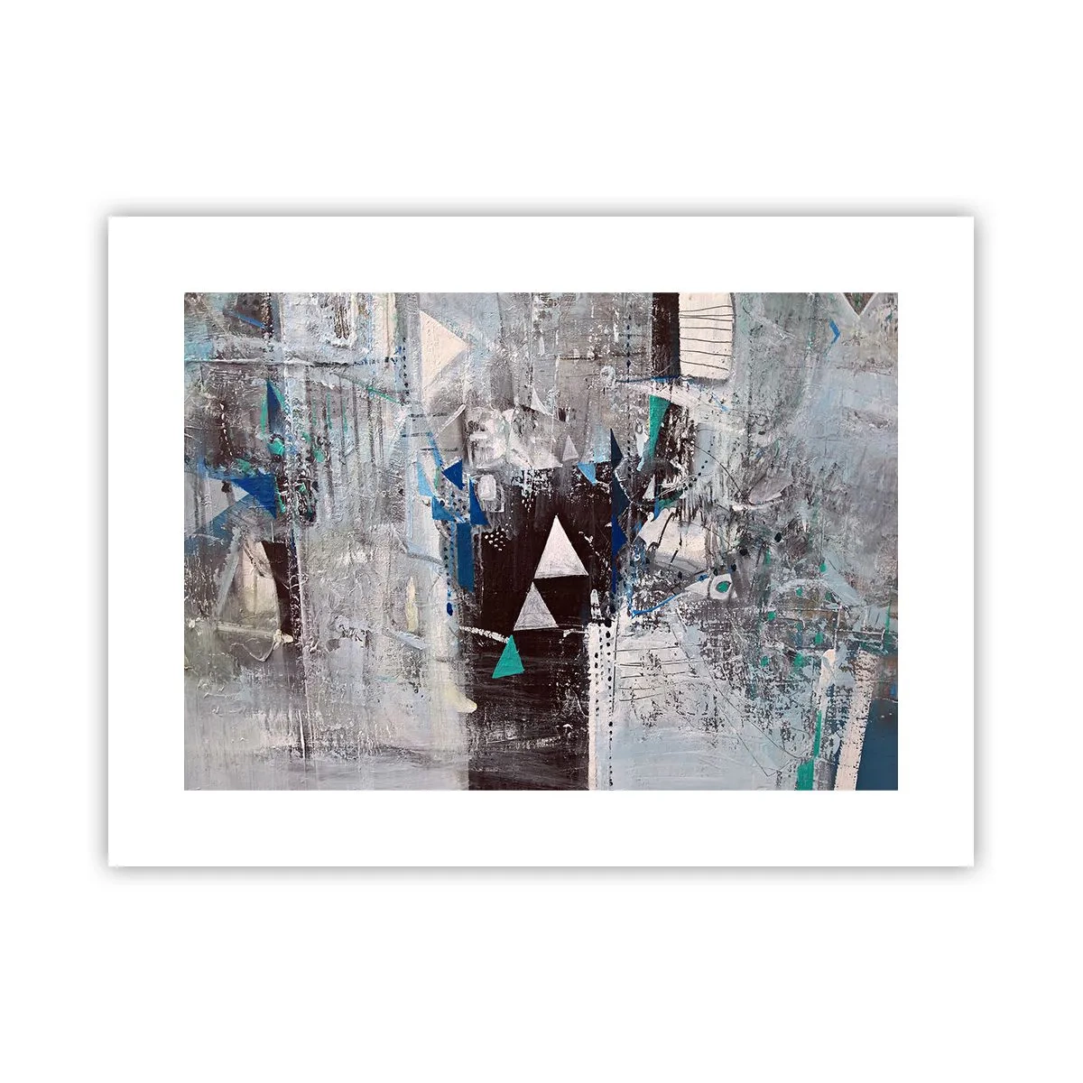 Plakat - Nadrzędny porządek trójkątów - 40x30 cm