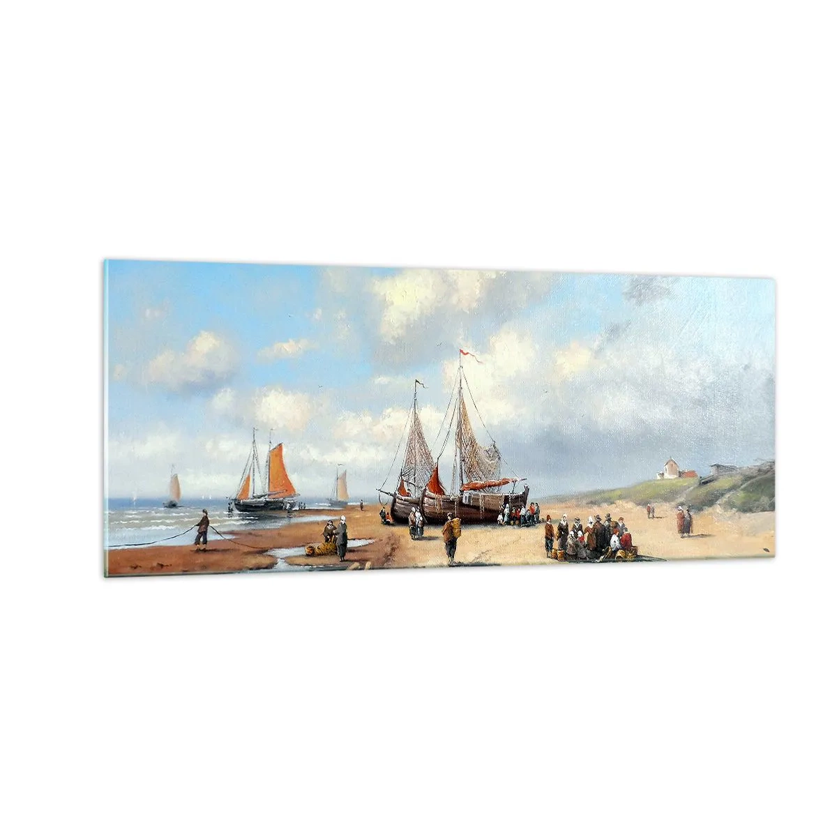 Obraz na szkle - Po udanym połowie - 100x40 cm