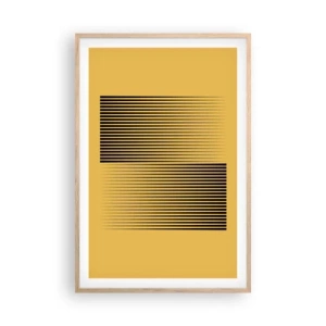 Plakat w ramie jasny dąb - Kwadratura przeciwieństw - 61x91 cm