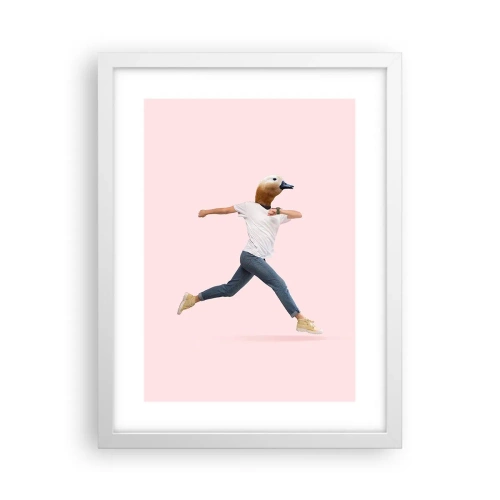 Plakat w białej ramie - Szczypta absurdu - 30x40 cm