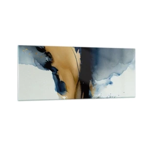 Obraz na szkle - Za zasłoną - 100x40 cm