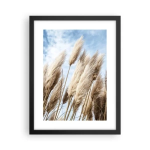 Plakat w czarnej ramie - Słoneczna i wietrzna pieszczota - 30x40 cm