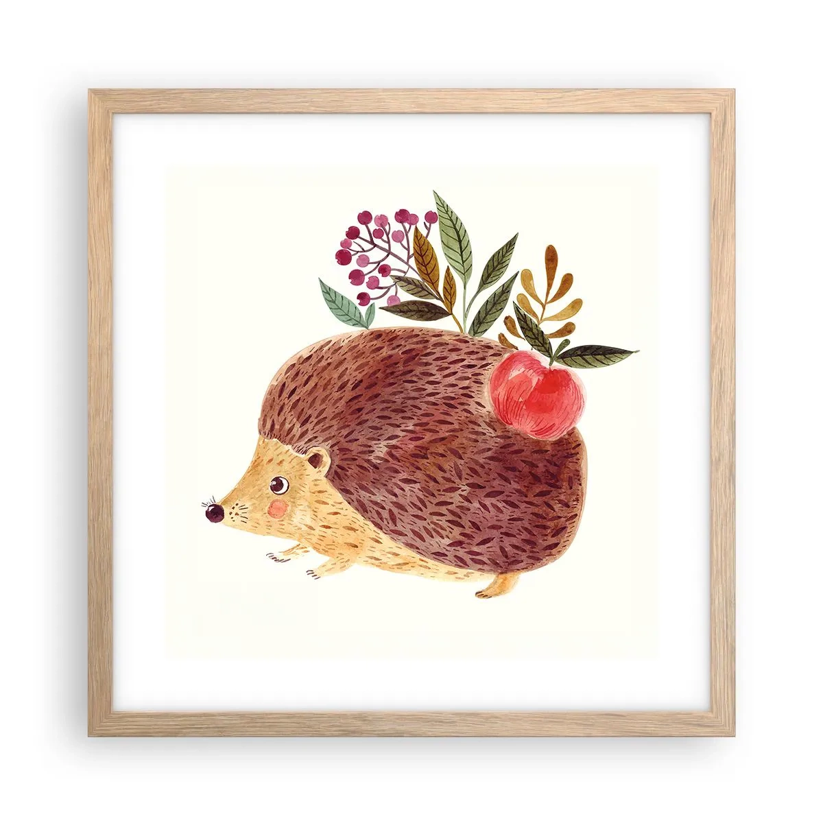 Plakat w ramie jasny dąb - I już mnie lubisz - 40x40 cm