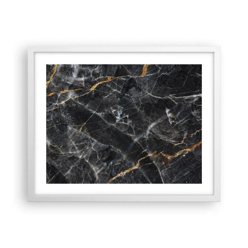 Plakat w białej ramie - Wewnętrzne życie kamienia - 50x40 cm