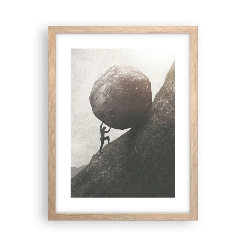 Plakat w ramie jasny dąb - Wierzę wbrew nadziei - 30x40 cm