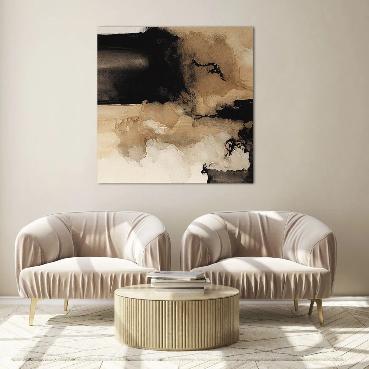 Obraz na szkle - Abstrakcja intrygująca - 60x60 cm