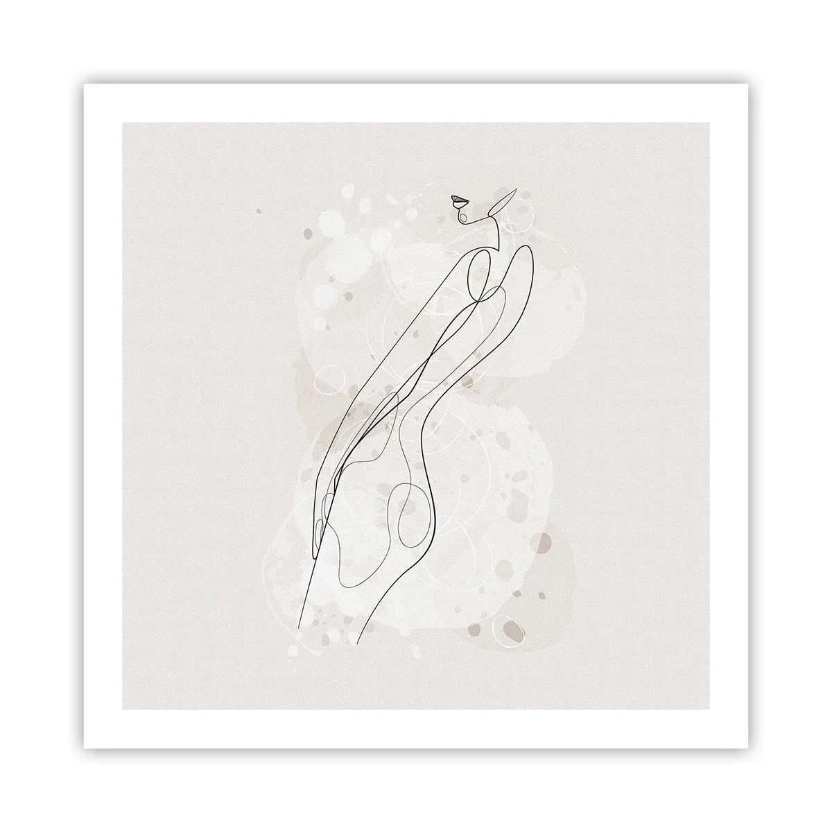 Plakat - Pobłądzić spojrzeniem - 60x60 cm