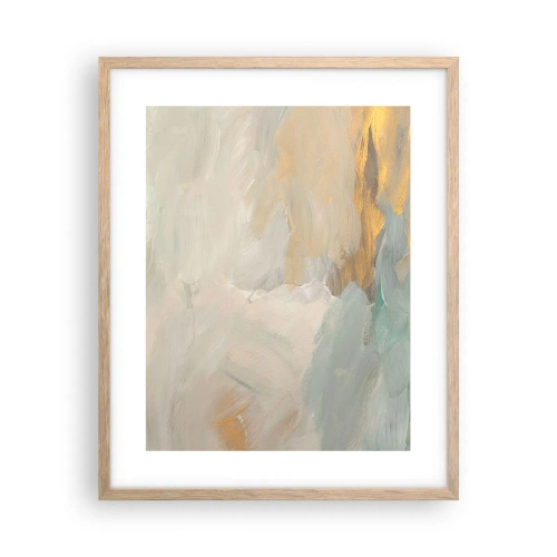 Plakat w ramie jasny dąb - Abstrakcja – kraina łagodności - 40x50 cm