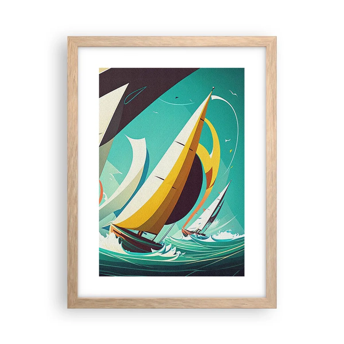 Plakat w ramie jasny dąb - Z żywiołami za pan brat - 30x40 cm