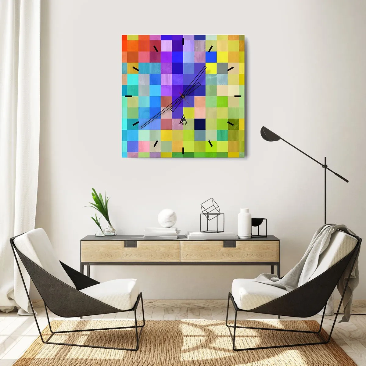 Zegar ścienny - Każdy inny, wszystkie równe - 40x40 cm