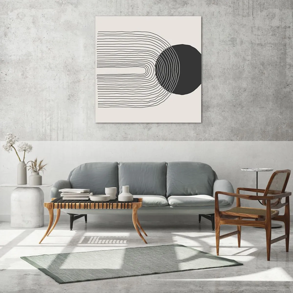 Obraz na szkle - Drżenie i pewność - 70x70 cm