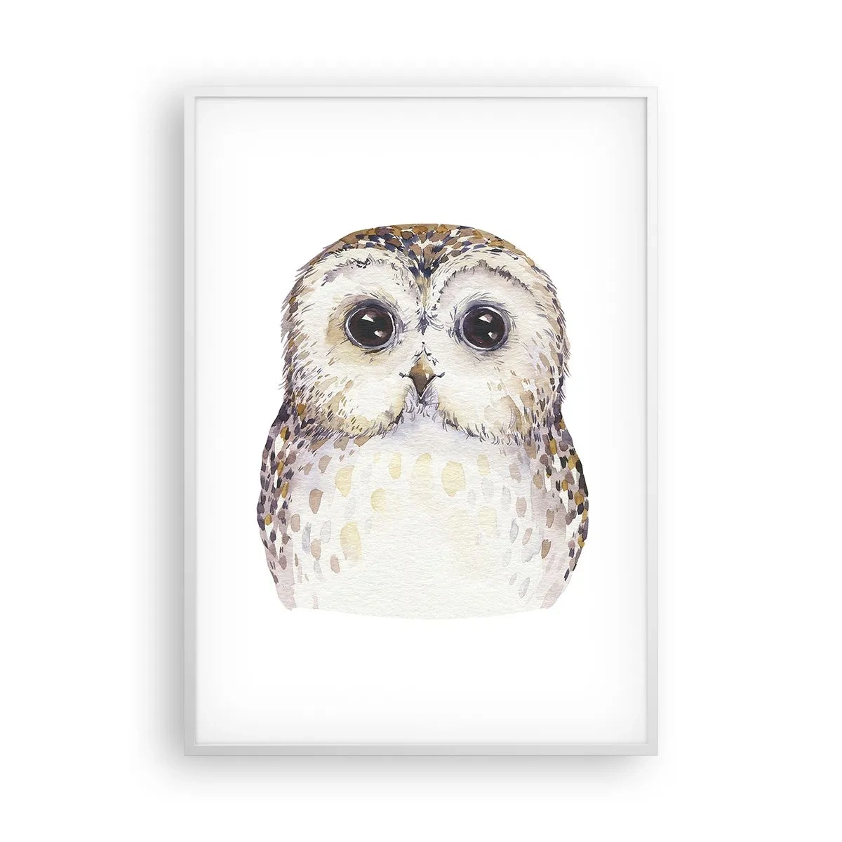 Plakat w białej ramie - Spójrz mi w oczy - 70x100 cm