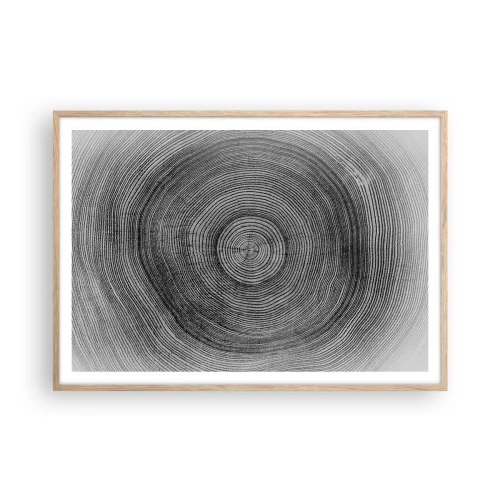 Plakat w ramie jasny dąb - Znak czasu - 100x70 cm