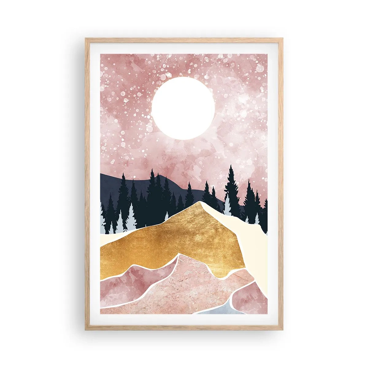 Plakat w ramie jasny dąb - Nocna straż - 61x91 cm