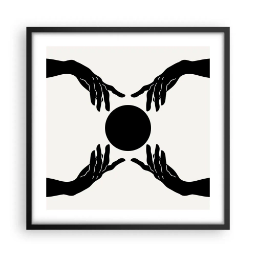Plakat w czarnej ramie - Tajemny znak - 50x50 cm