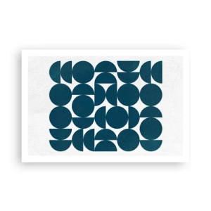 Plakat - Koła i półkola - 91x61 cm