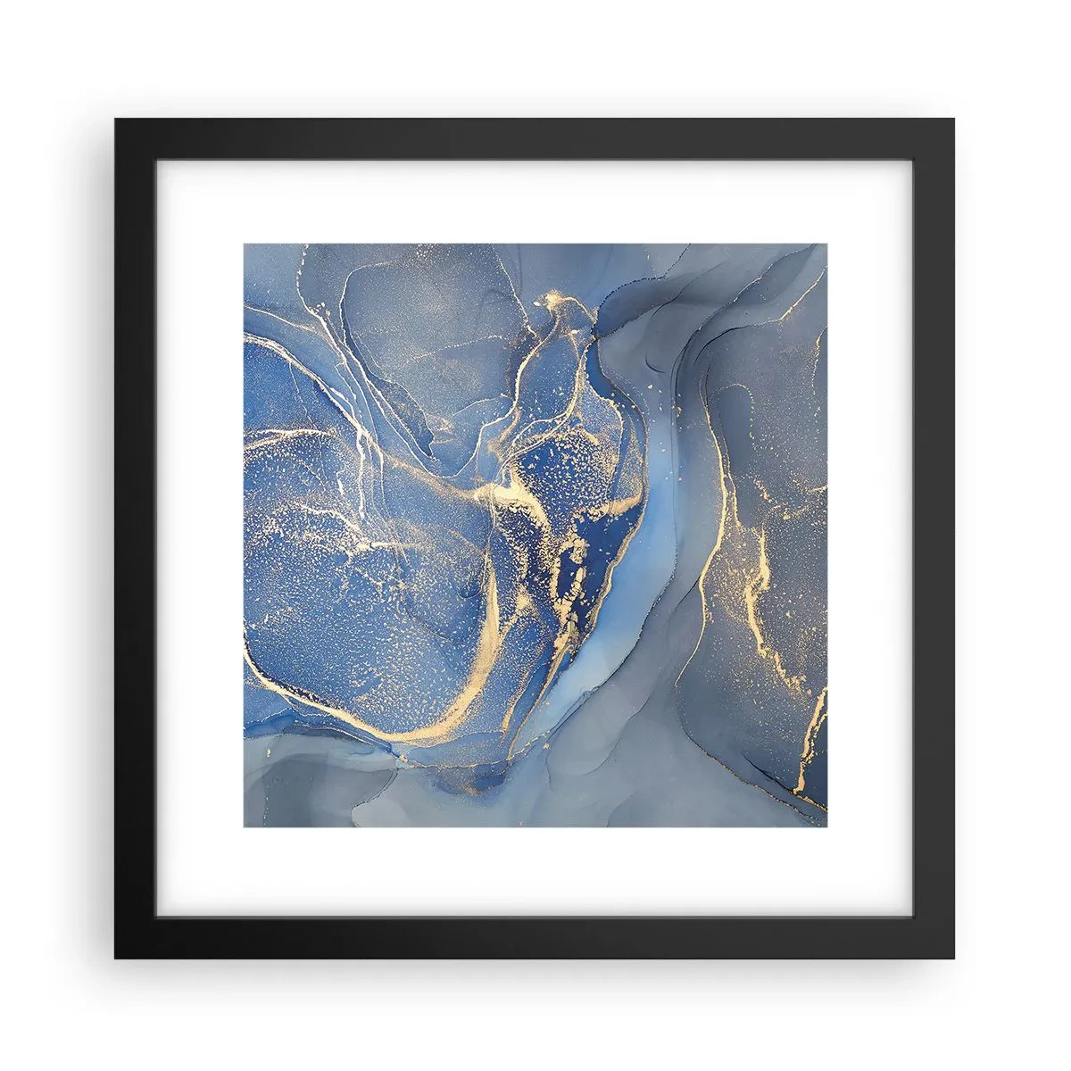 Plakat w czarnej ramie - Złoty pył - 30x30 cm