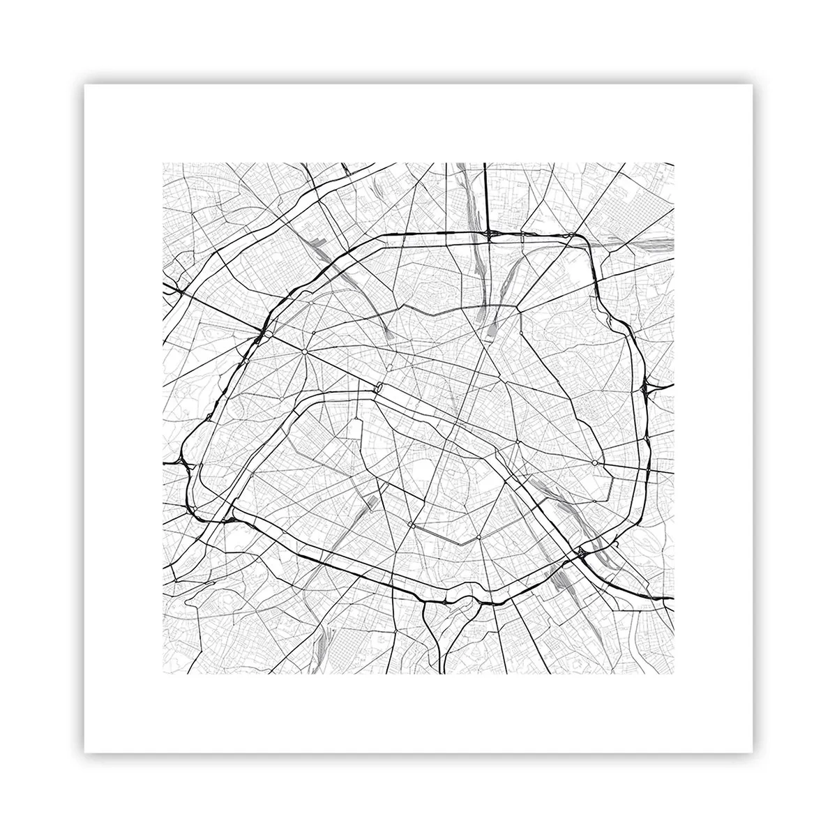 Plakat - Kwiat Paryża - 30x30 cm