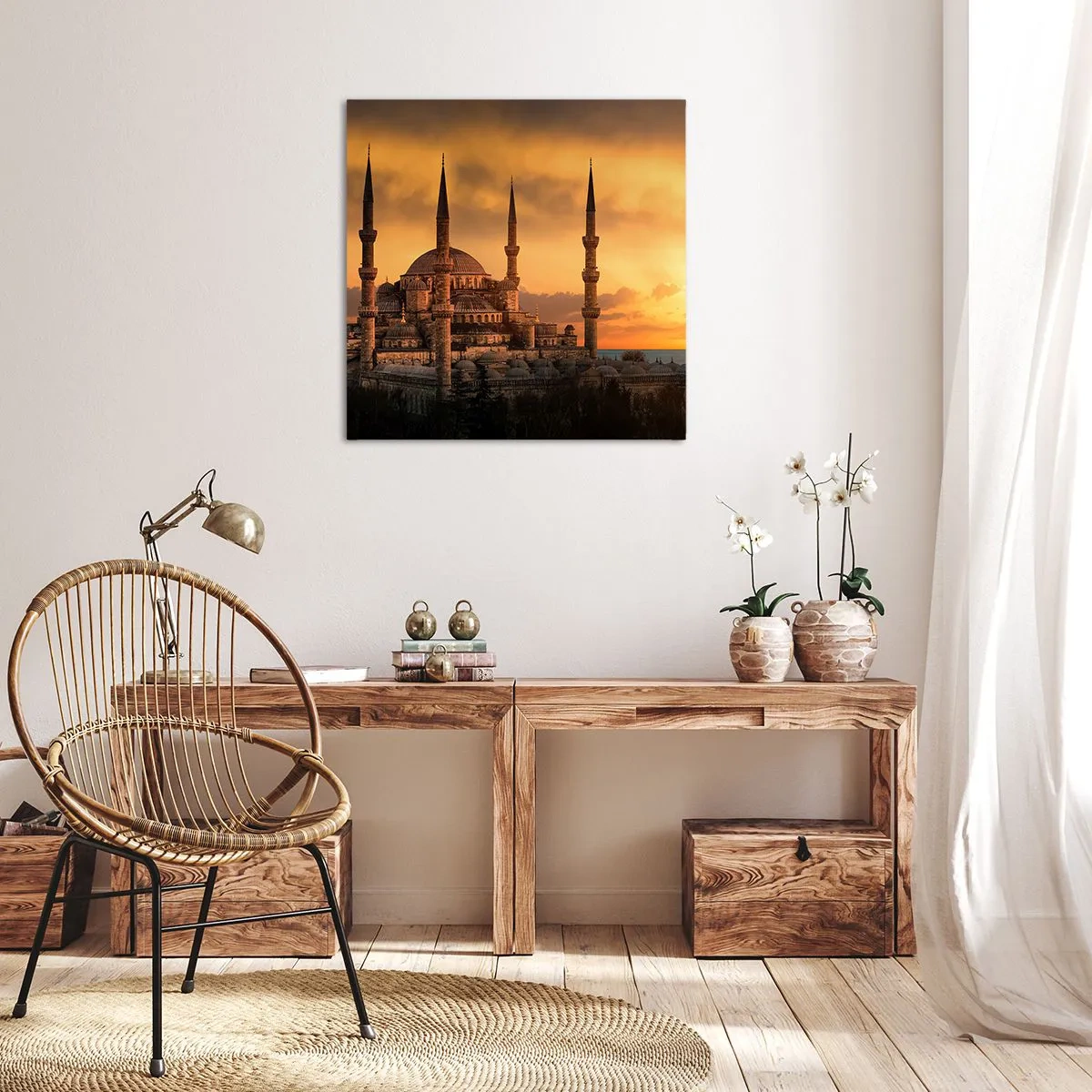 Obraz na płótnie - Bóg jest wielki - 60x60 cm