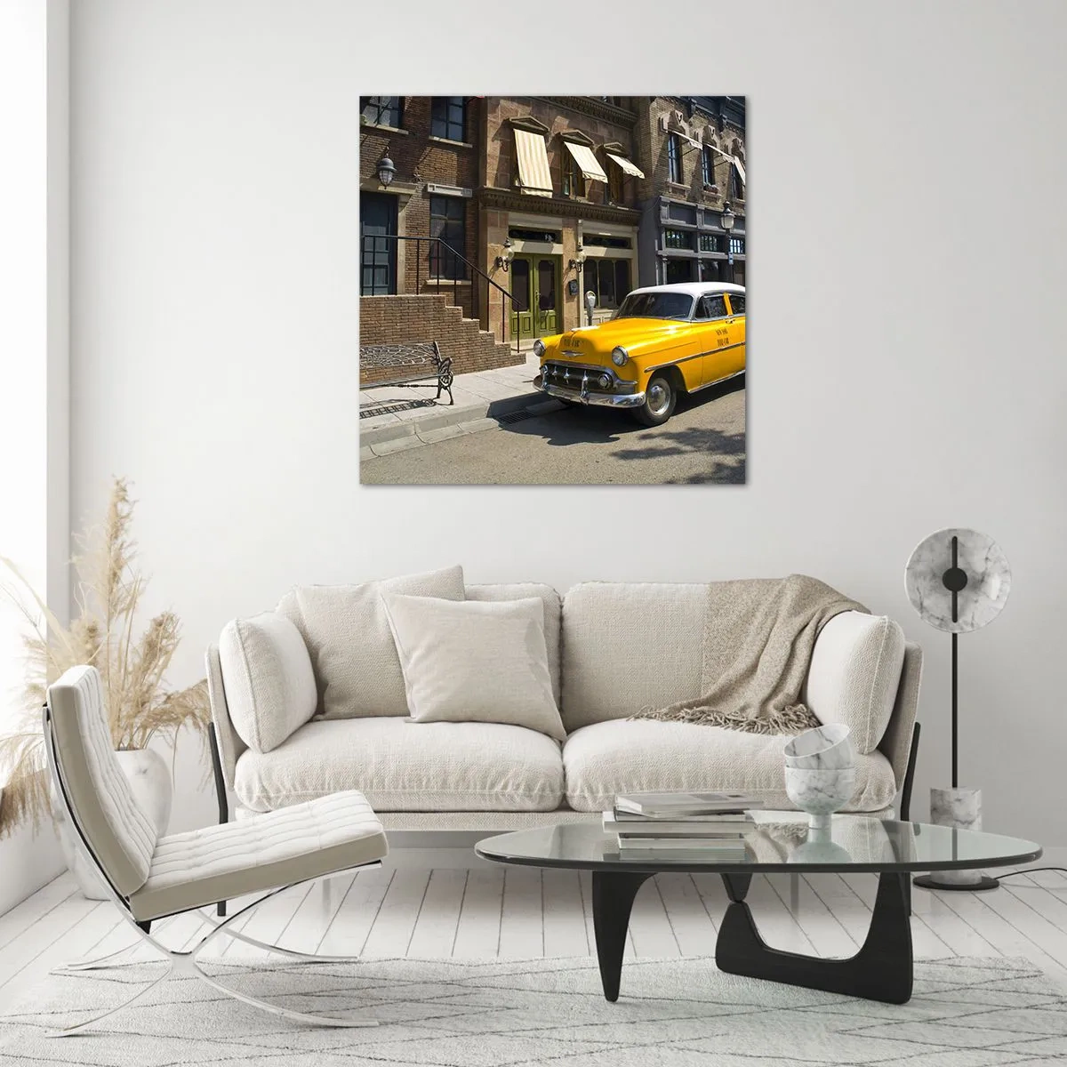 Obraz na szkle - Dawno temu w Ameryce - 30x30 cm