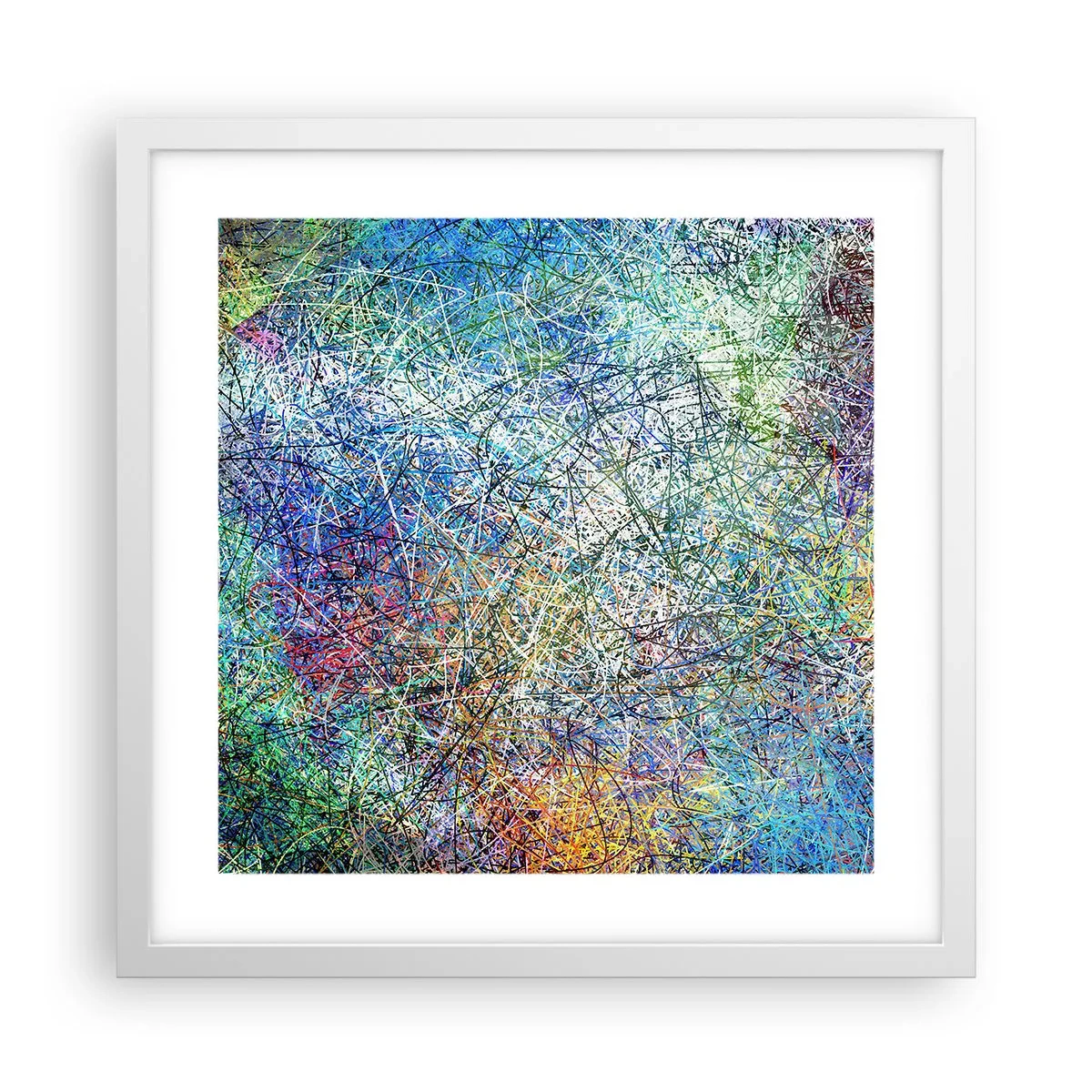 Plakat w białej ramie - To nie takie proste - 40x40 cm