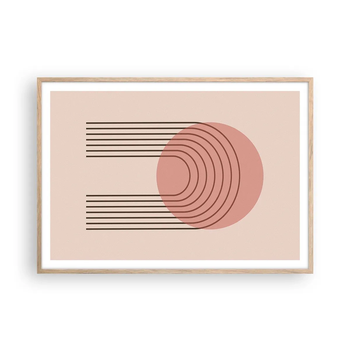 Plakat w ramie jasny dąb - Nieodparte przyciąganie - 100x70 cm