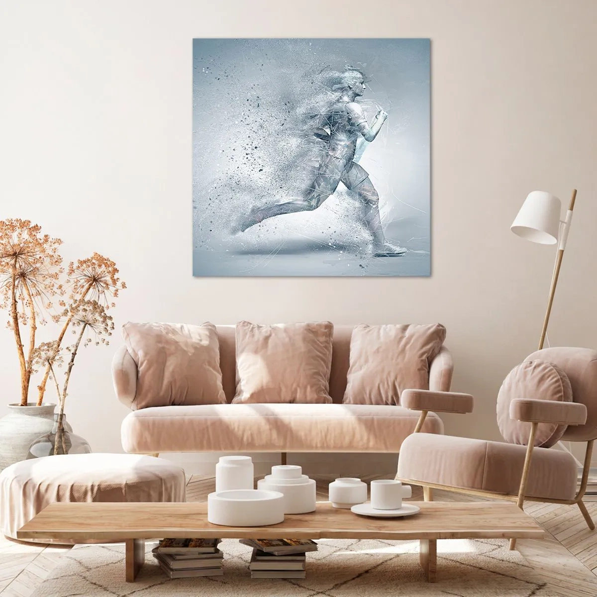 Obraz na płótnie - Energia krystalicznie czysta - 60x60 cm