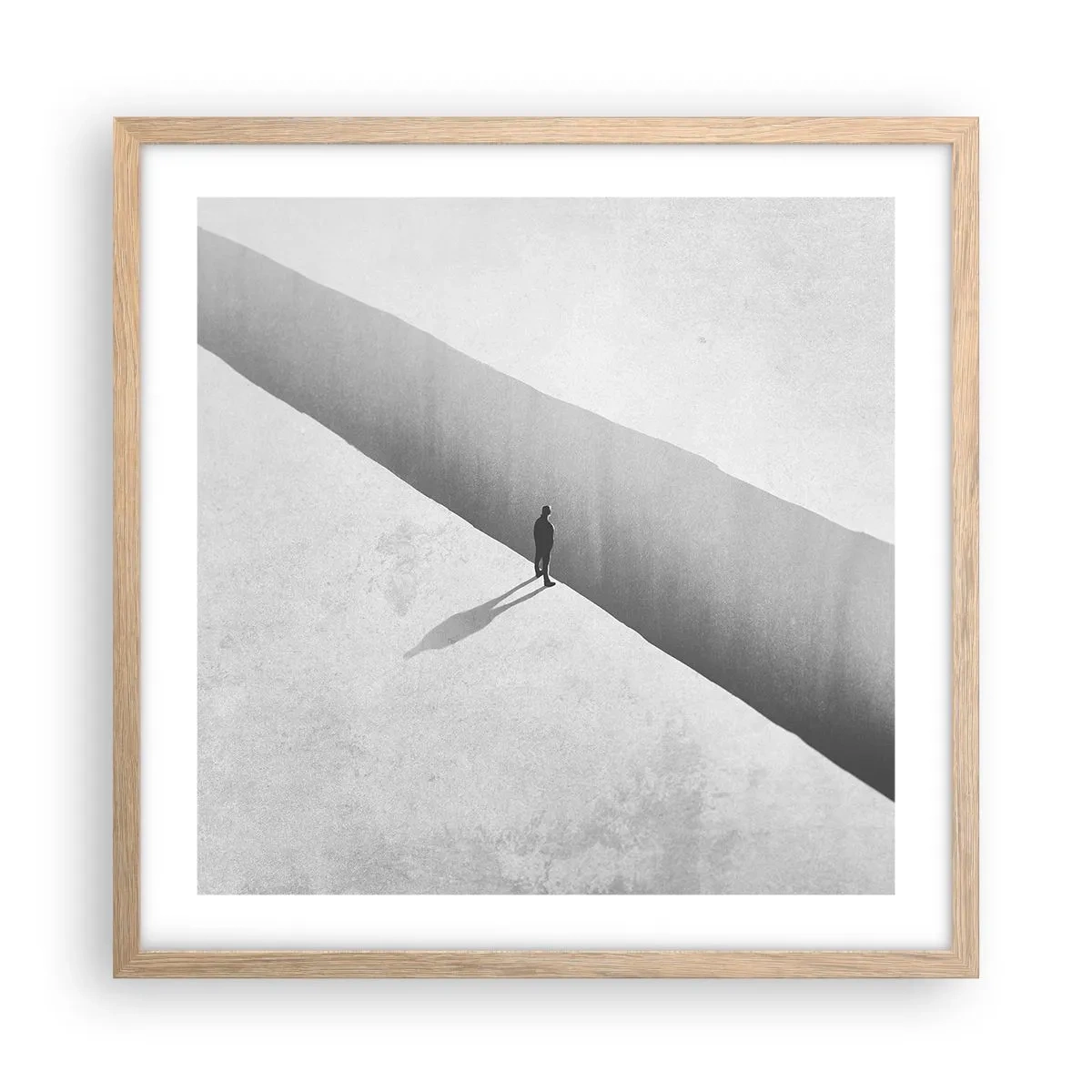 Plakat w ramie jasny dąb - Jasny cel - 50x50 cm