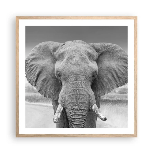 Plakat w ramie jasny dąb - Witaj w moim świecie - 60x60 cm