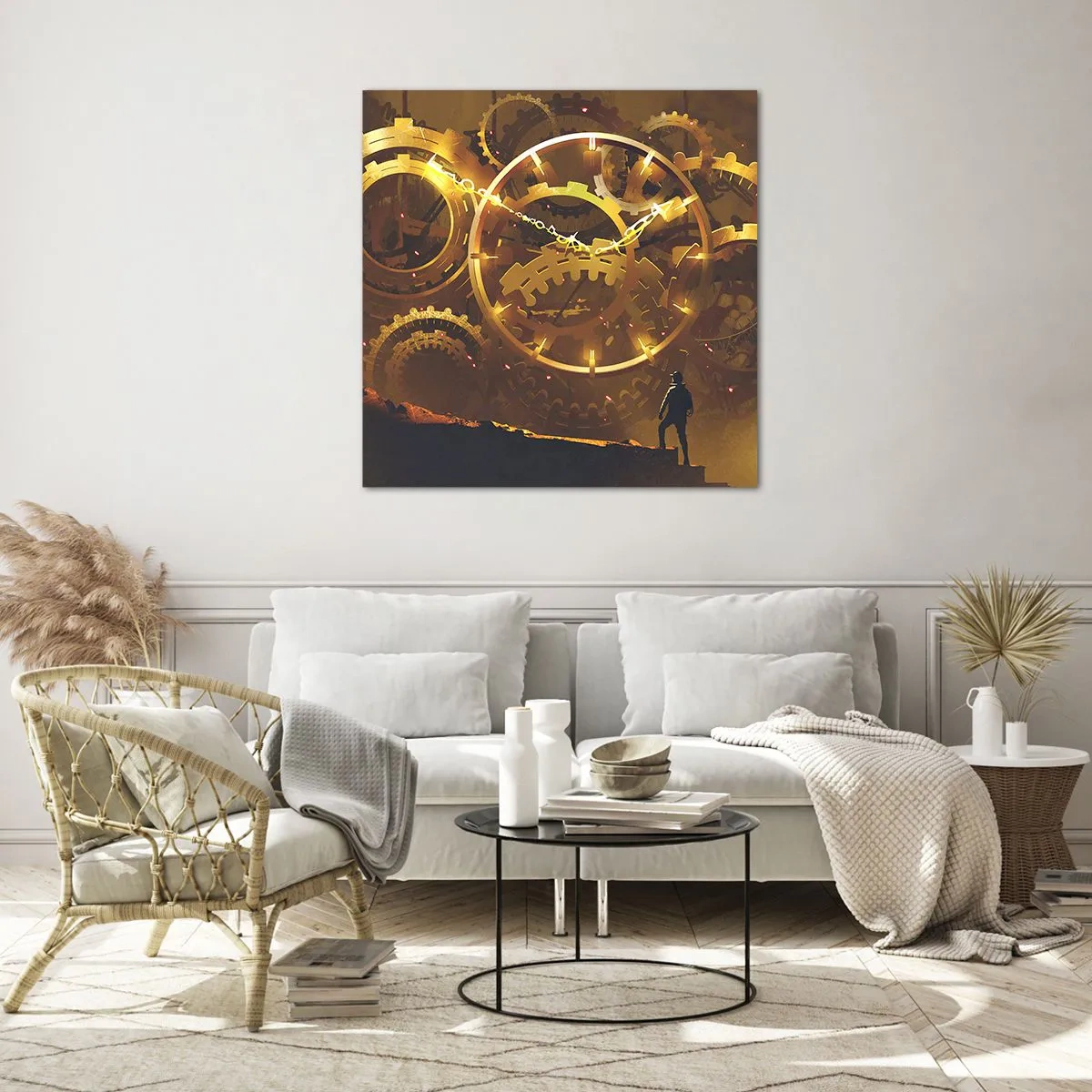 Obraz na szkle - U źródeł czasu - 30x30 cm