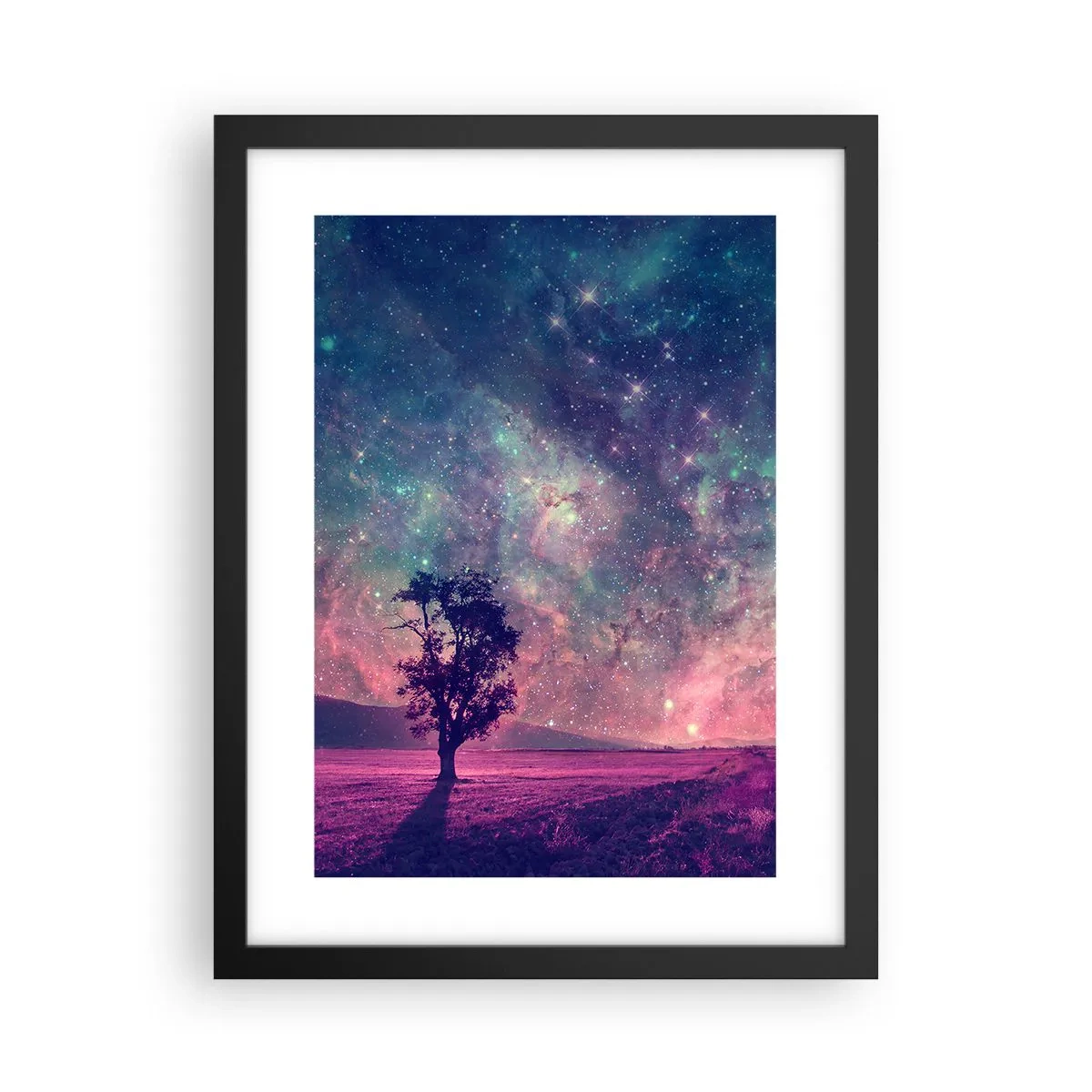 Plakat w czarnej ramie - Pod magicznym niebem - 30x40 cm