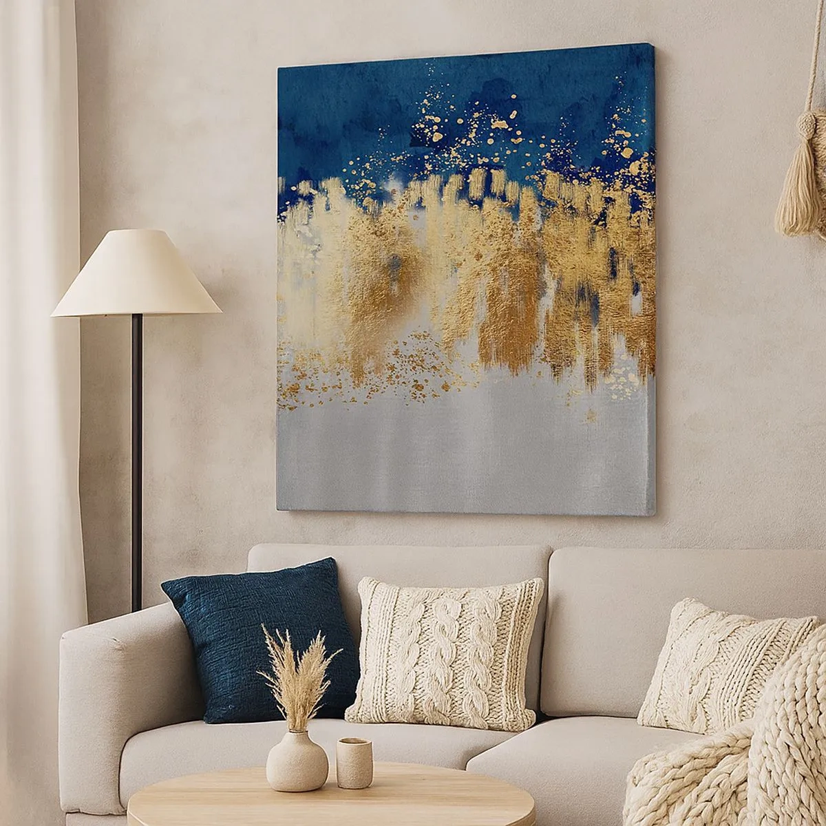 Obraz na płótnie - Nowoczesna kompozycja z błyskiem - 30x30 cm