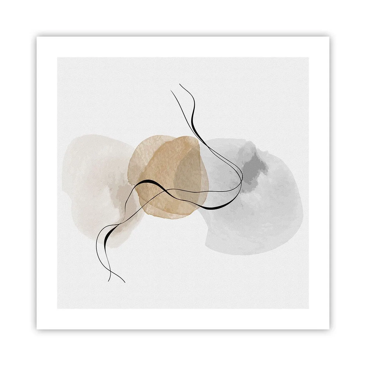 Plakat - Powietrzne paciorki - 50x50 cm
