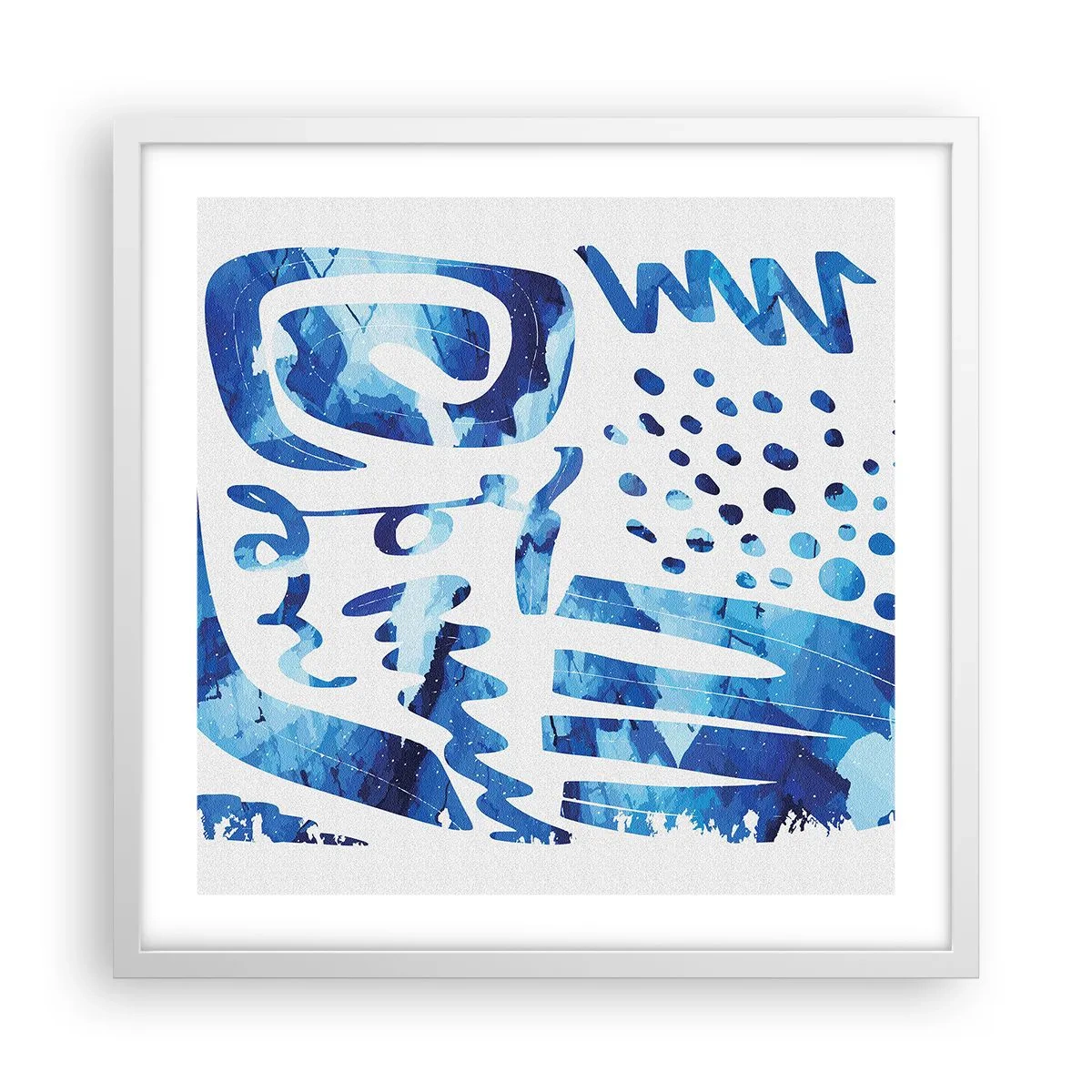 Plakat w białej ramie - Powrót do korzeni - 50x50 cm