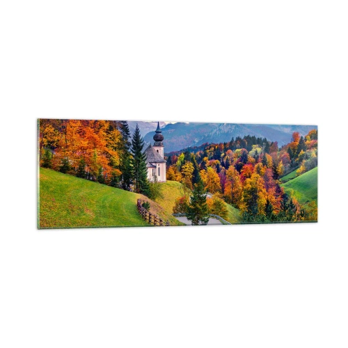 Obraz na szkle - Pejzaż jak malowanie - 90x30 cm