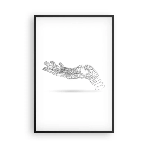 Plakat w czarnej ramie - Sprężysta dłoń - 61x91 cm