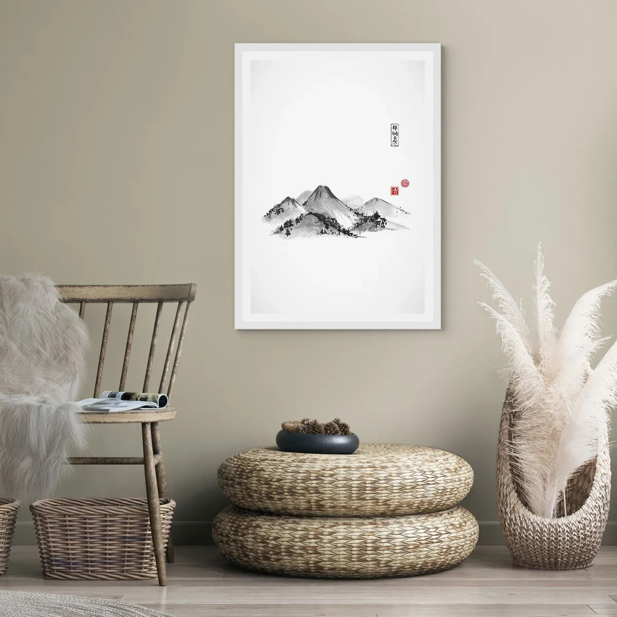 Plakat w białej ramie - Za dalą dal - 30x40 cm