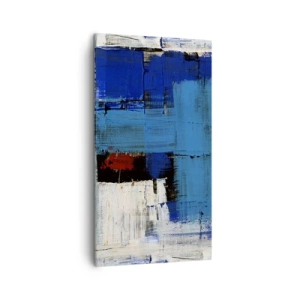 Obraz na płótnie - Sekret błękitu - 45x80 cm