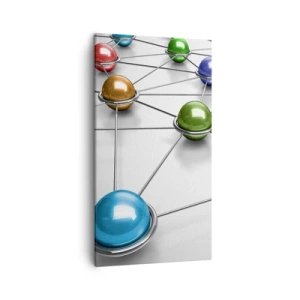 Obraz na płótnie - Kosmiczna pajęczyna - 45x80 cm