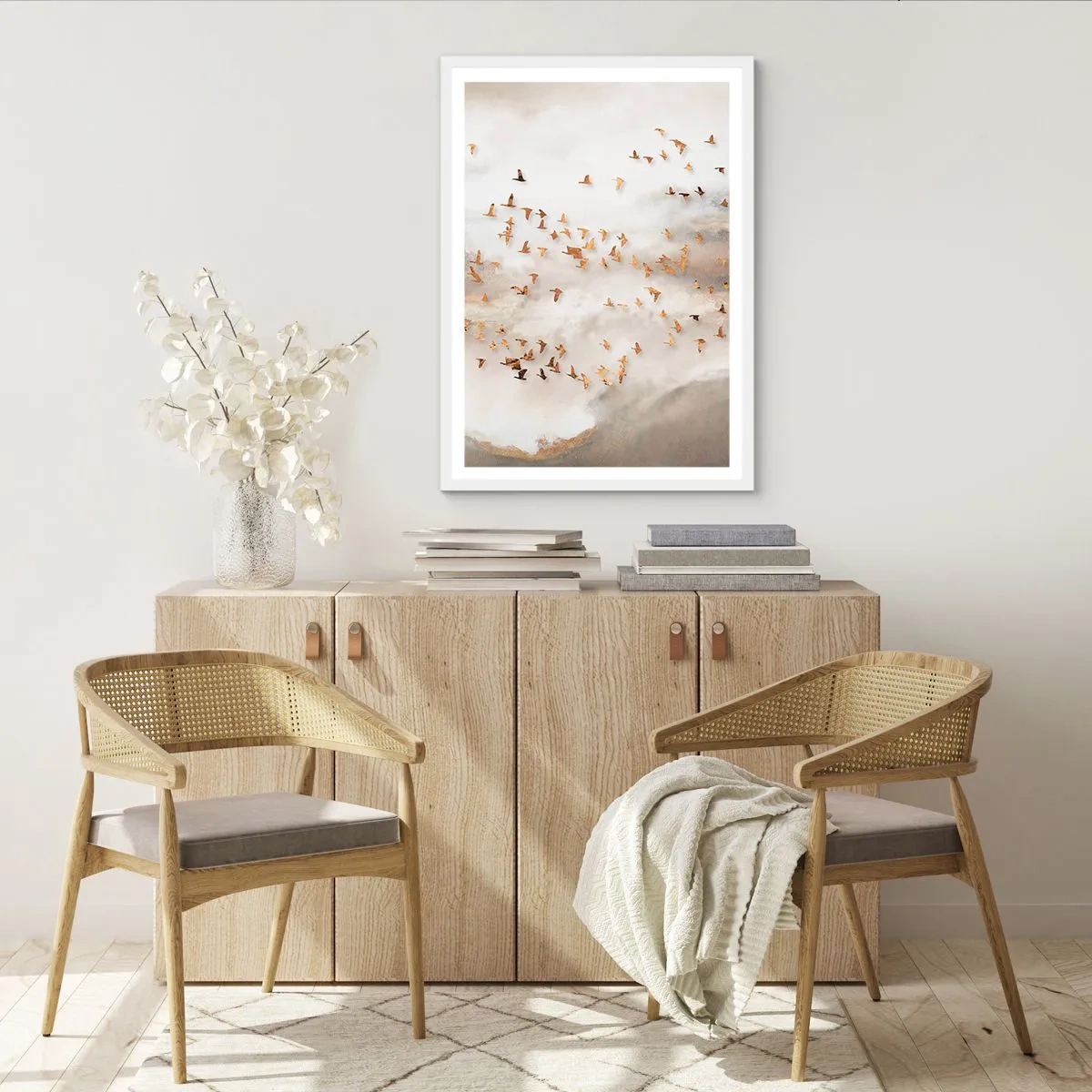 Plakat w białej ramie - Już czas… - 70x100 cm